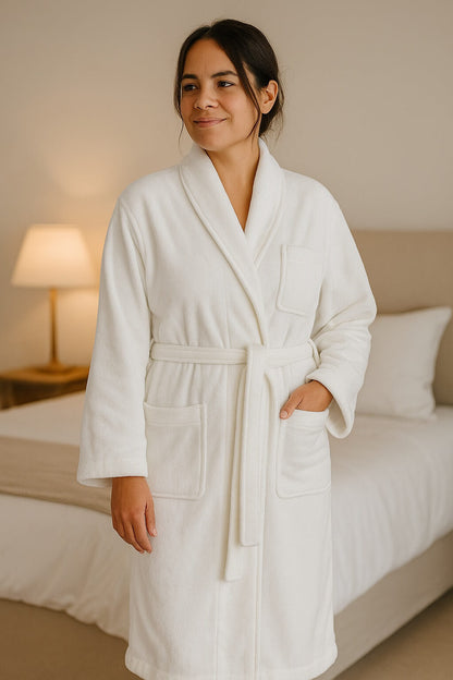 DIAPRAZEN 100% Cotton Bathrobe