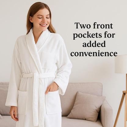 DIAPRAZEN 100% Cotton Bathrobe